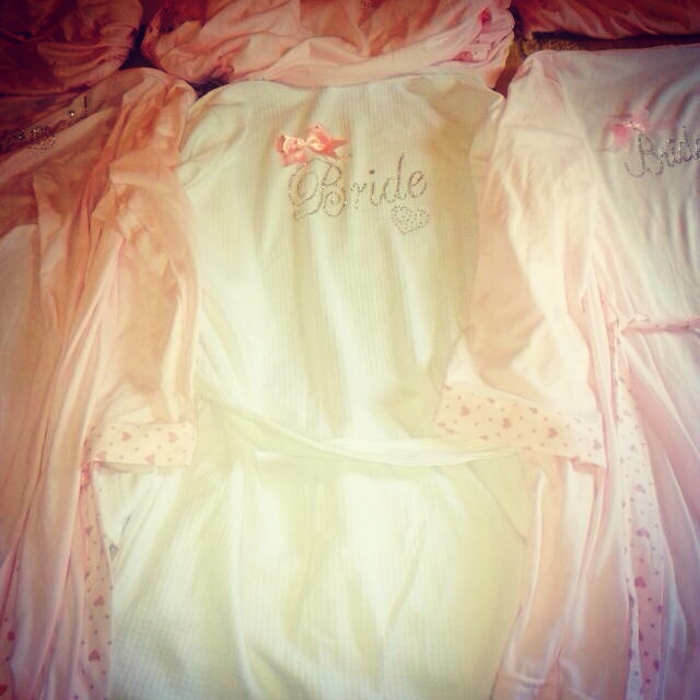 Bridal dressing gown