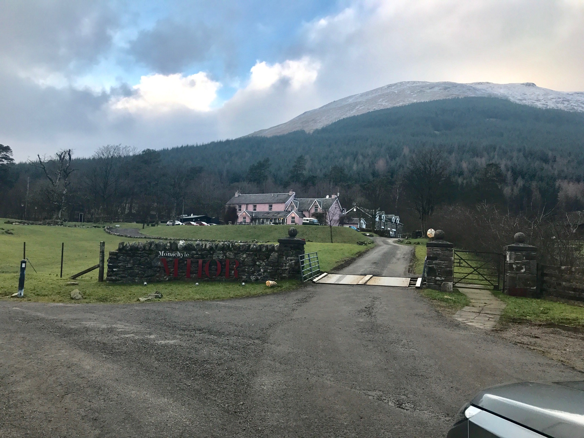 Pink hotel in Scotland Monachyle Mhor