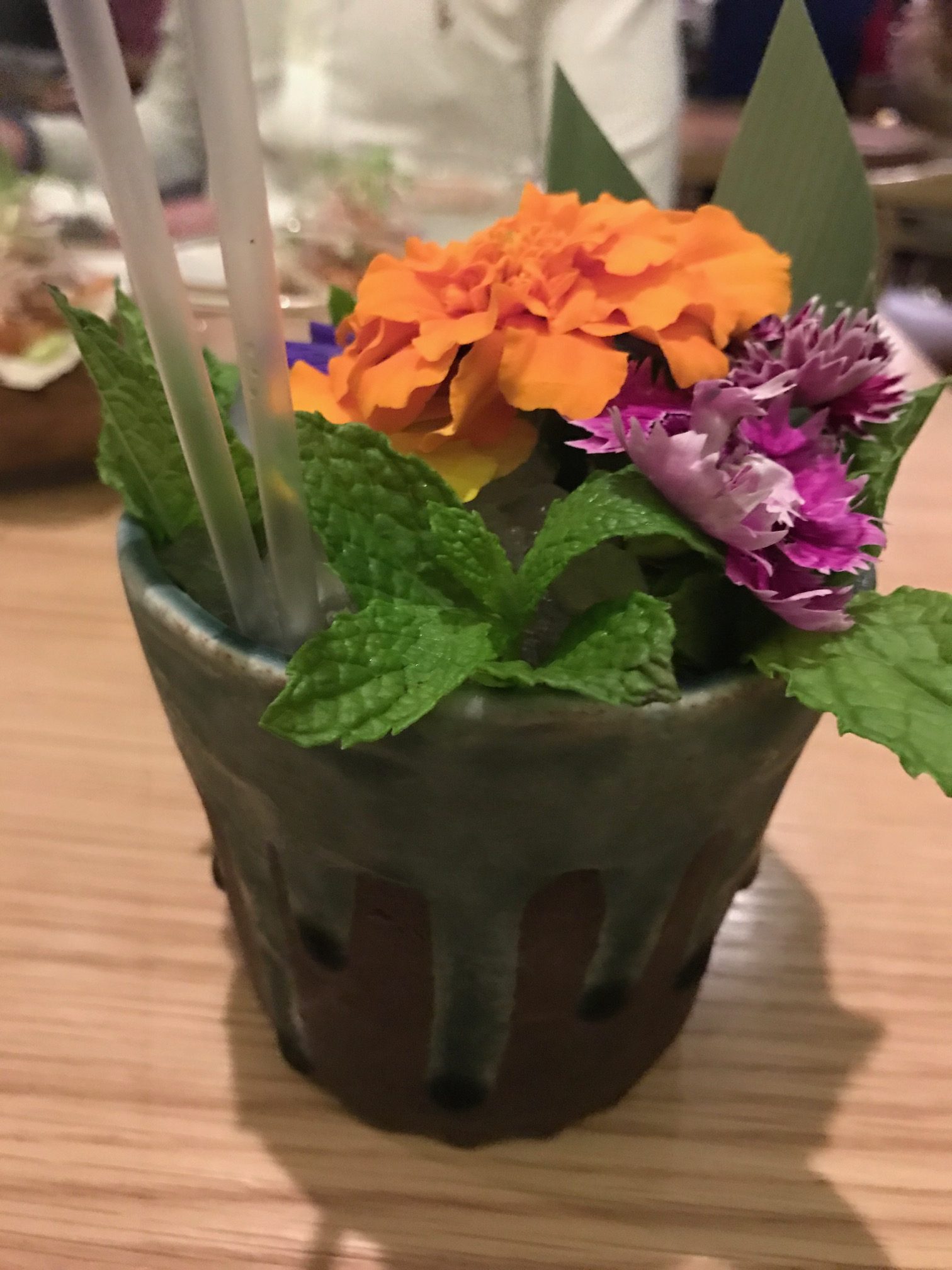 Floral Cockail from Masu Japanese restaurant Auckland