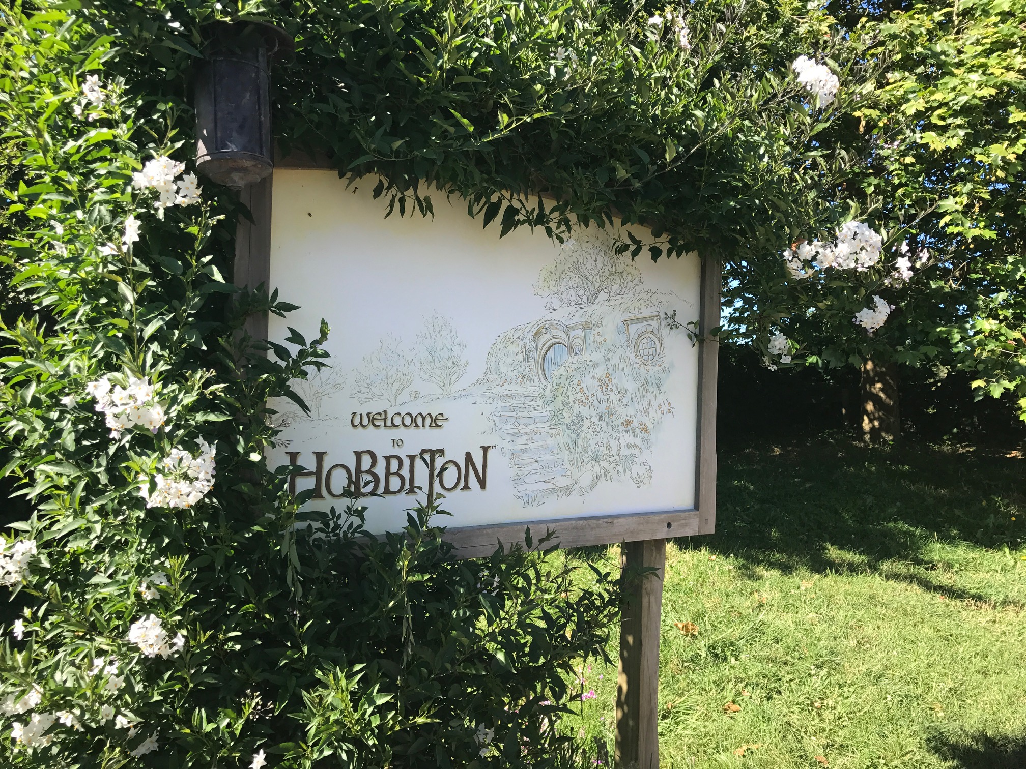 Welcome to Hobbiton Sign